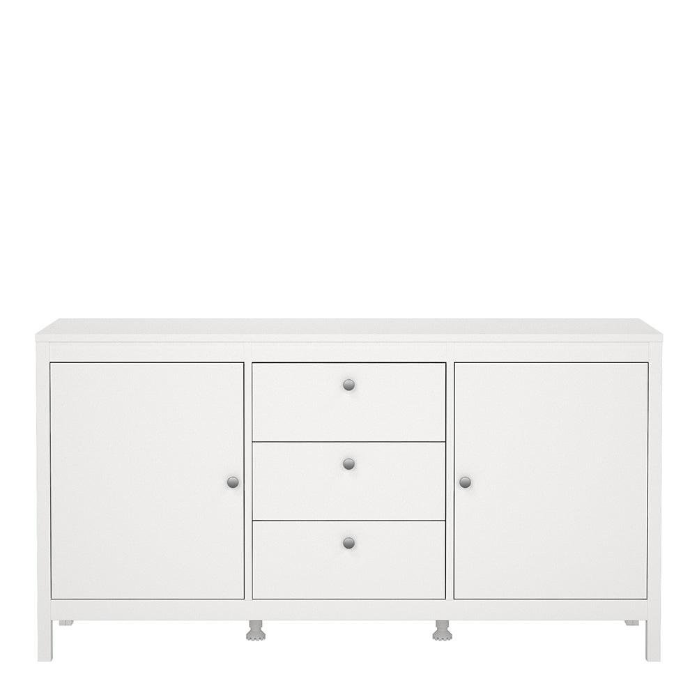 Madrid Sideboard 2 Doors 3 Drawers in White - image 2
