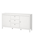 Madrid Sideboard 2 Doors 3 Drawers in White - image 3