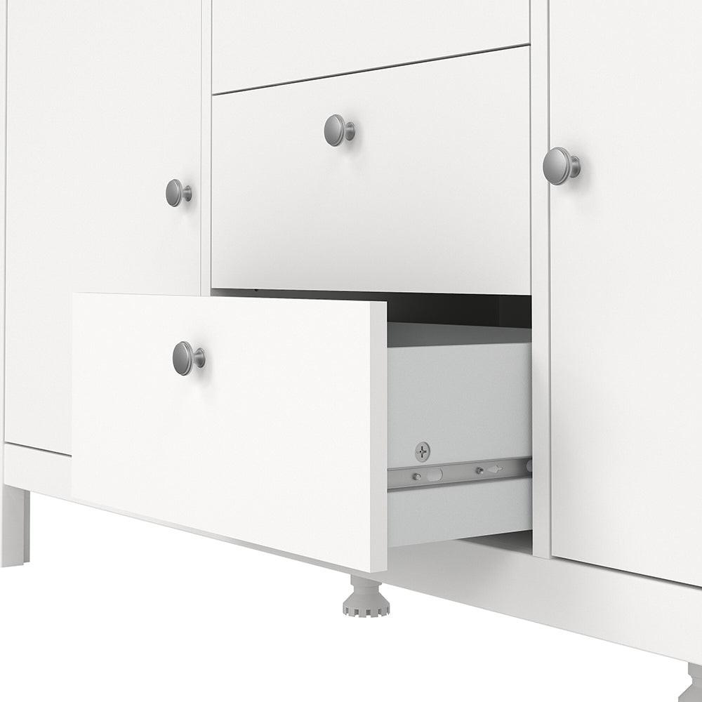 Madrid Sideboard 2 Doors 3 Drawers in White - image 8