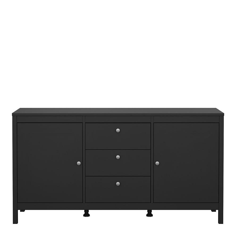 Madrid Sideboard 2 Doors 3 Drawers in Matt Black - image 2