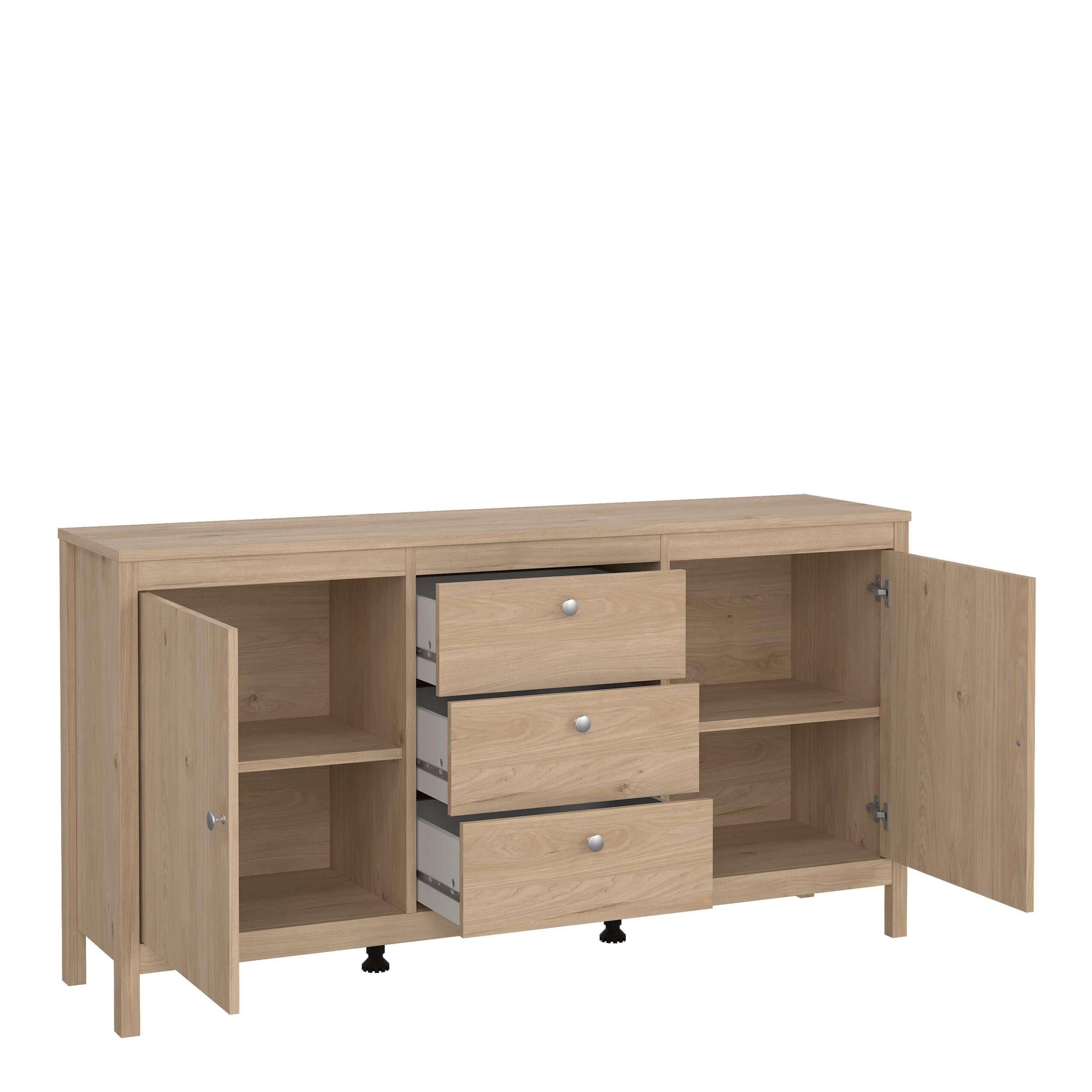 Madrid Sideboard 2 Doors + 3 Drawers in Jackson Hickory Oak - image 5
