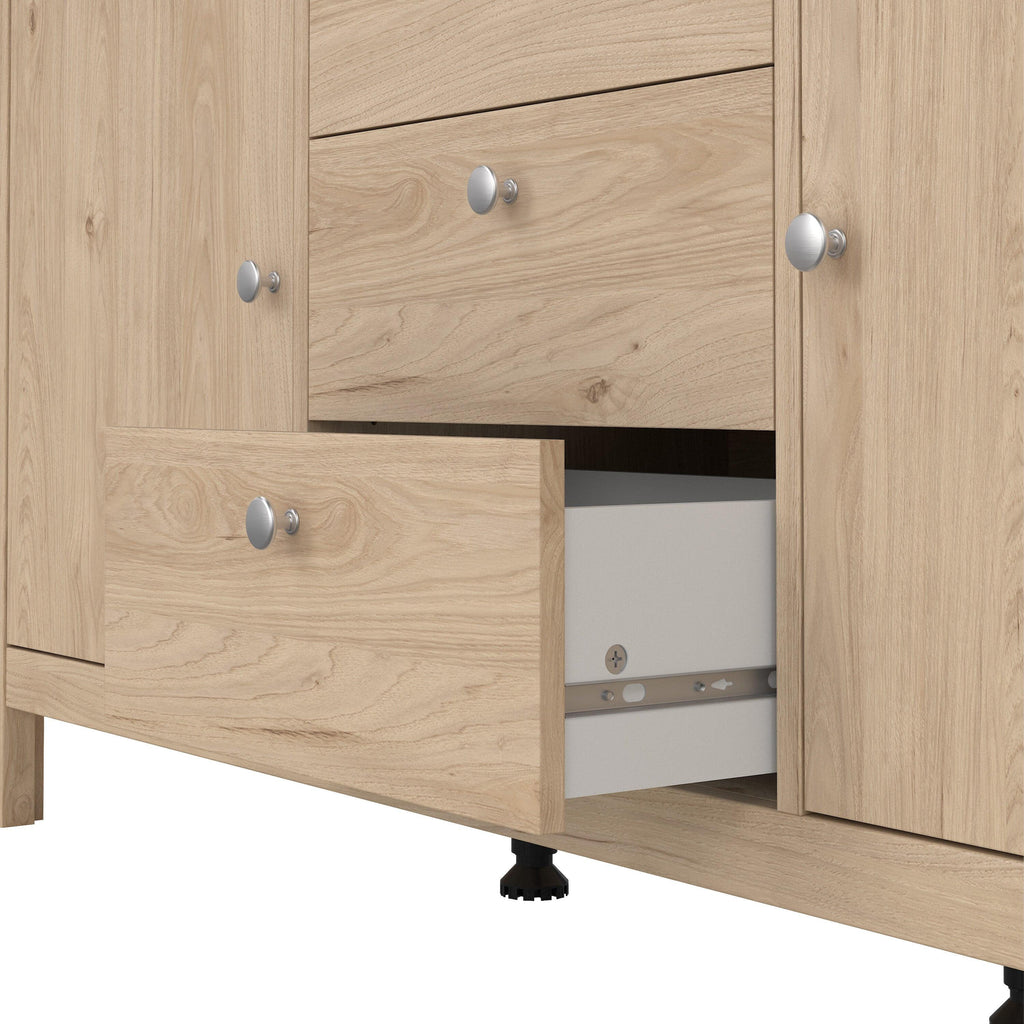 Madrid Sideboard 2 Doors + 3 Drawers in Jackson Hickory Oak - image 9