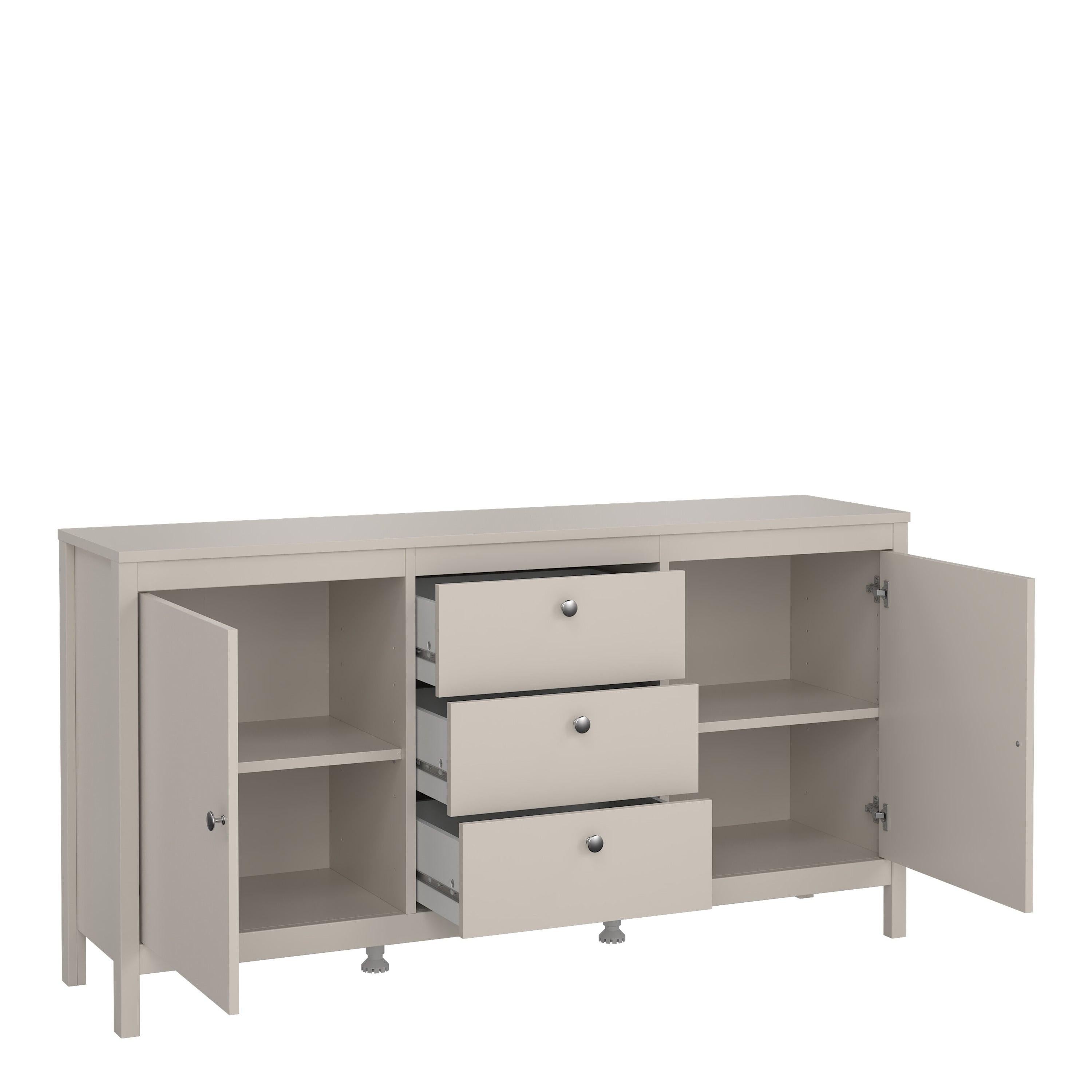 Madrid Sideboard 2 Doors + 3 Drawers in Cashmere - image 5
