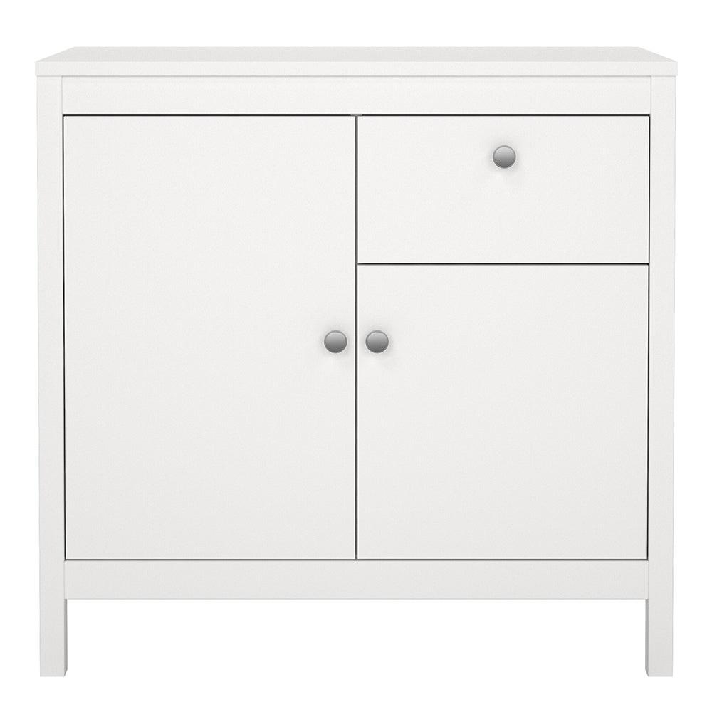 Madrid Sideboard 2 Doors 1 Drawer in White - image 2