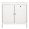 Madrid Sideboard 2 Doors 1 Drawer in White - image 2