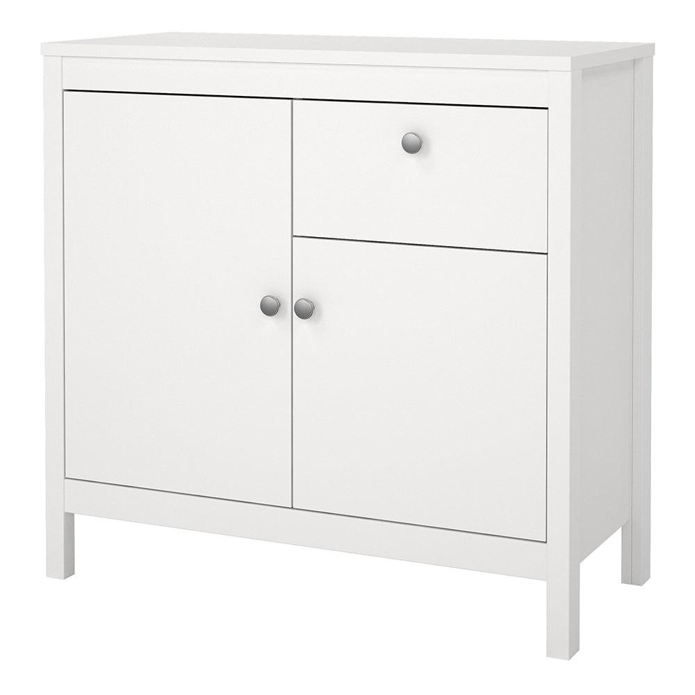 Madrid Sideboard 2 Doors 1 Drawer in White - image 3