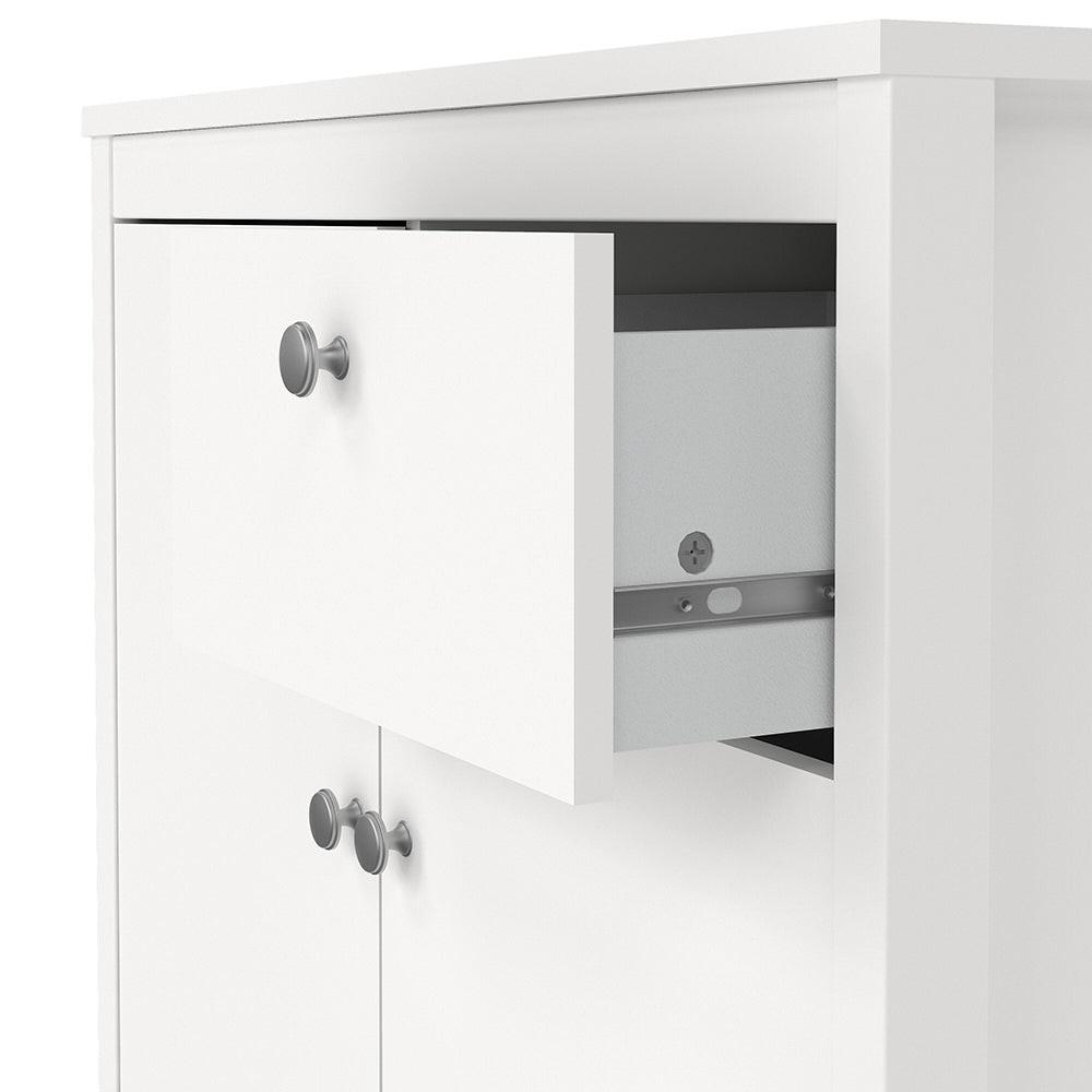 Madrid Sideboard 2 Doors 1 Drawer in White - image 9