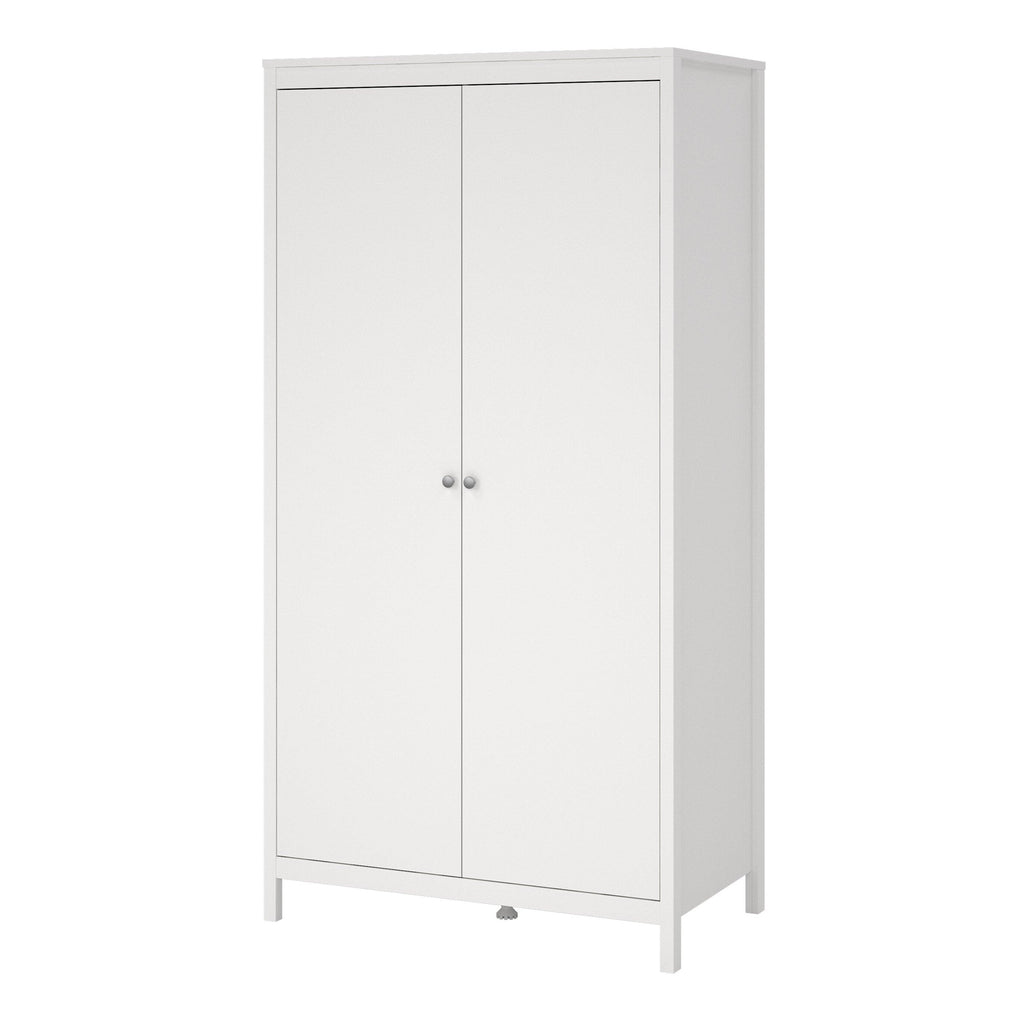 Madrid Wardrobe with 2 Doors in White - image 3