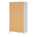 Madrid Wardrobe with 2 Doors in White - image 4