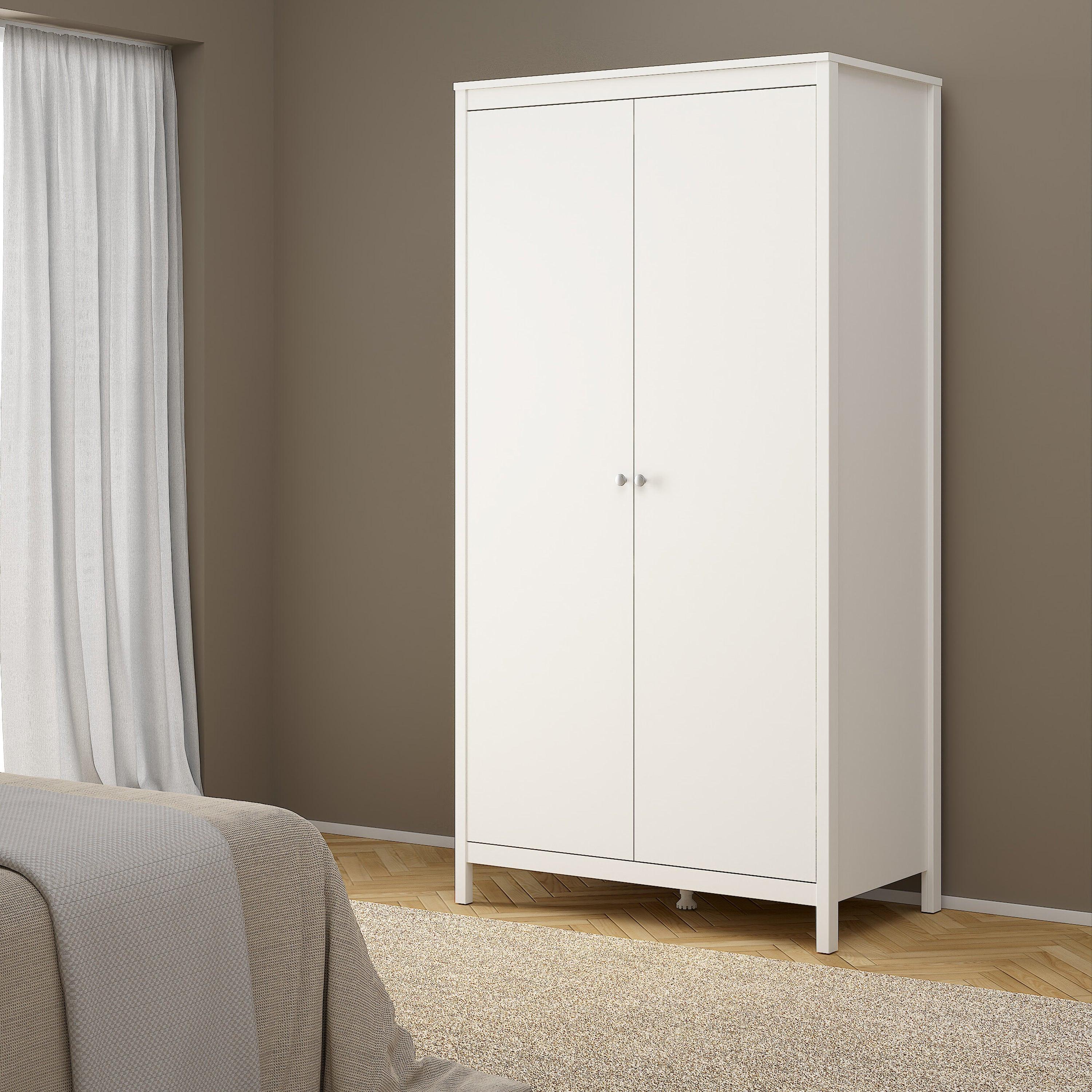 Madrid Wardrobe with 2 Doors in White - image 6