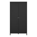 Madrid Wardrobe with 2 Doors in Matt Black - image 2