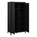 Madrid Wardrobe with 2 Doors in Matt Black - image 5