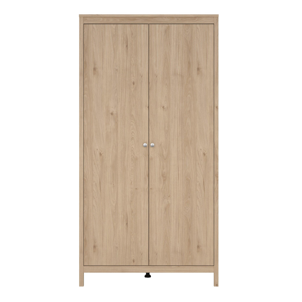 Madrid Wardrobe with 2 Doors in Jackson Hickory Oak - image 2