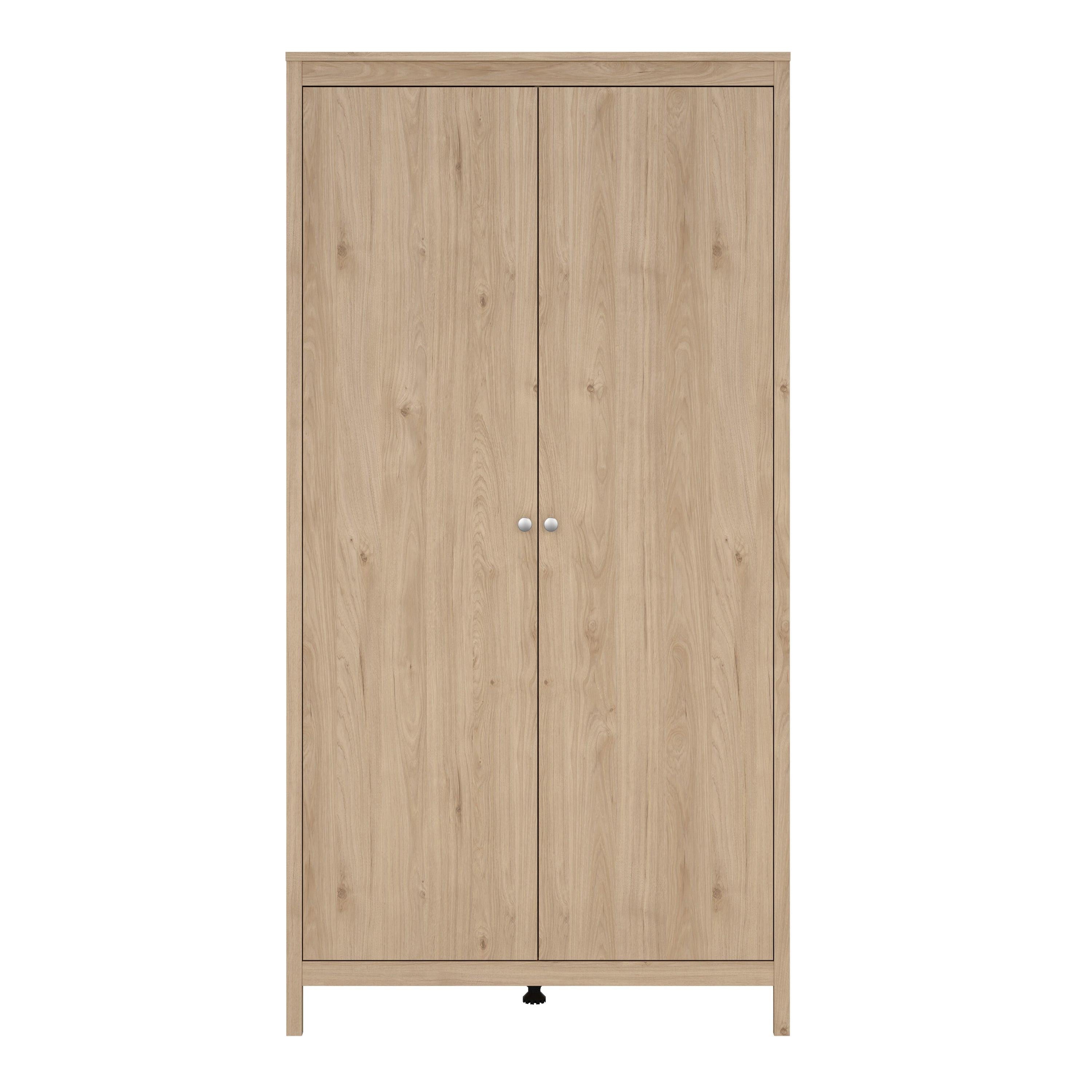 Madrid Wardrobe with 2 Doors in Jackson Hickory Oak - image 2
