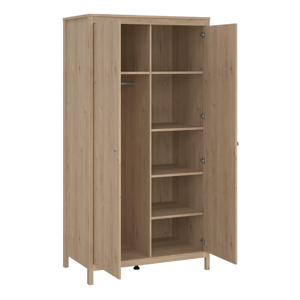 Madrid Wardrobe with 2 Doors in Jackson Hickory Oak - image 5