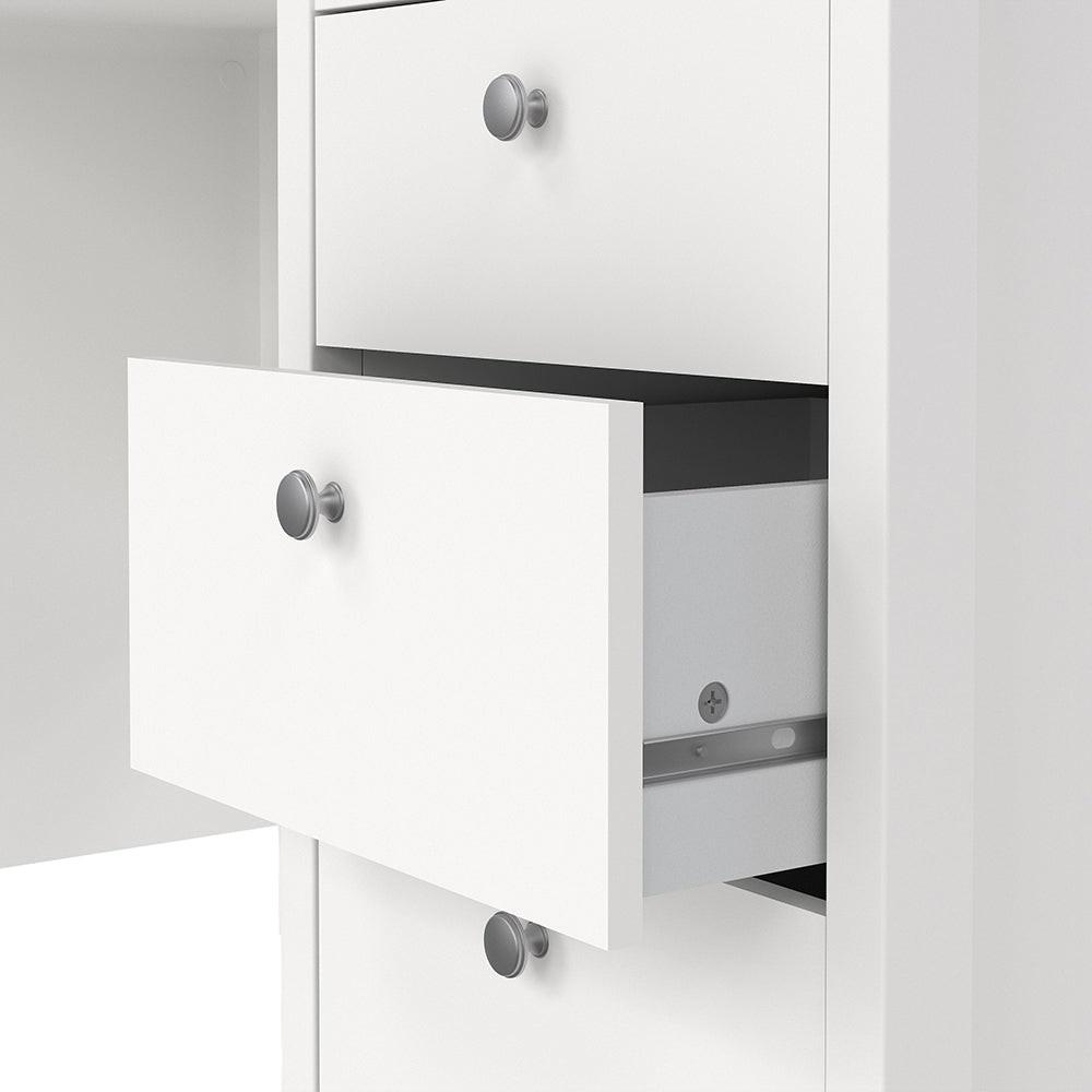 Madrid Desk 3 Drawers White - image 9