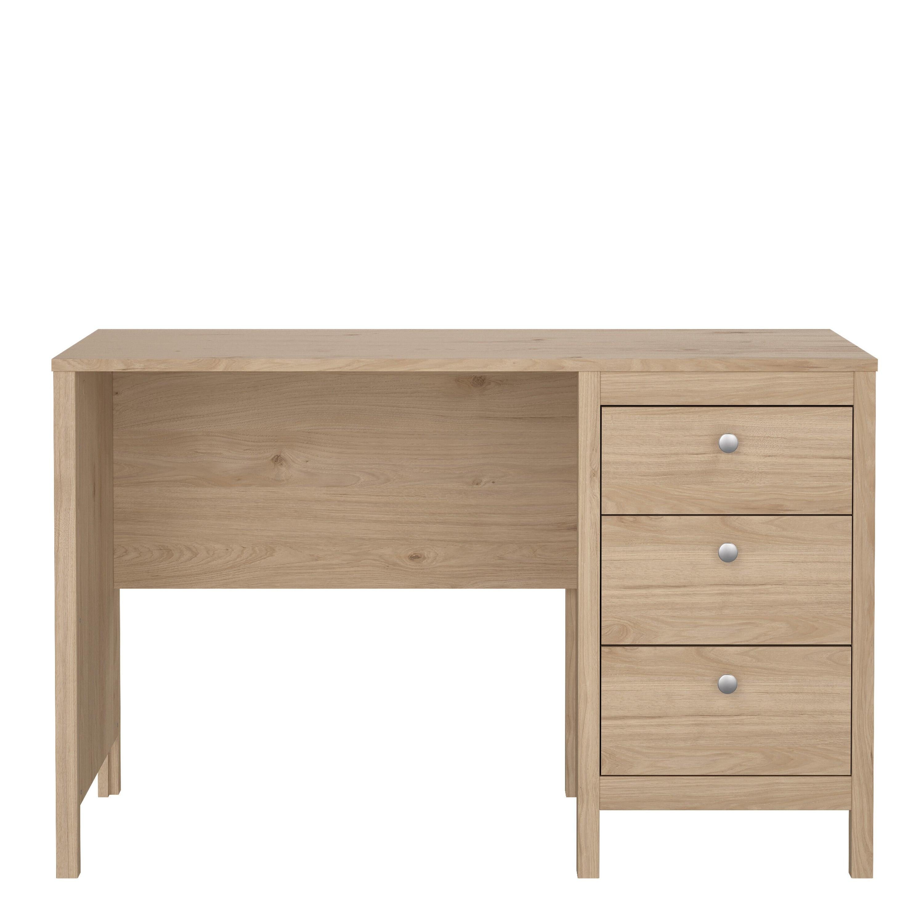 Madrid Desk 3 Drawers in Jackson Hickory Oak - image 2