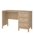 Madrid Desk 3 Drawers in Jackson Hickory Oak - image 3