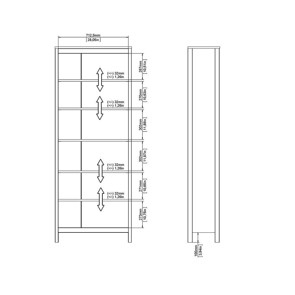 Madrid Bookcase in White - image 10