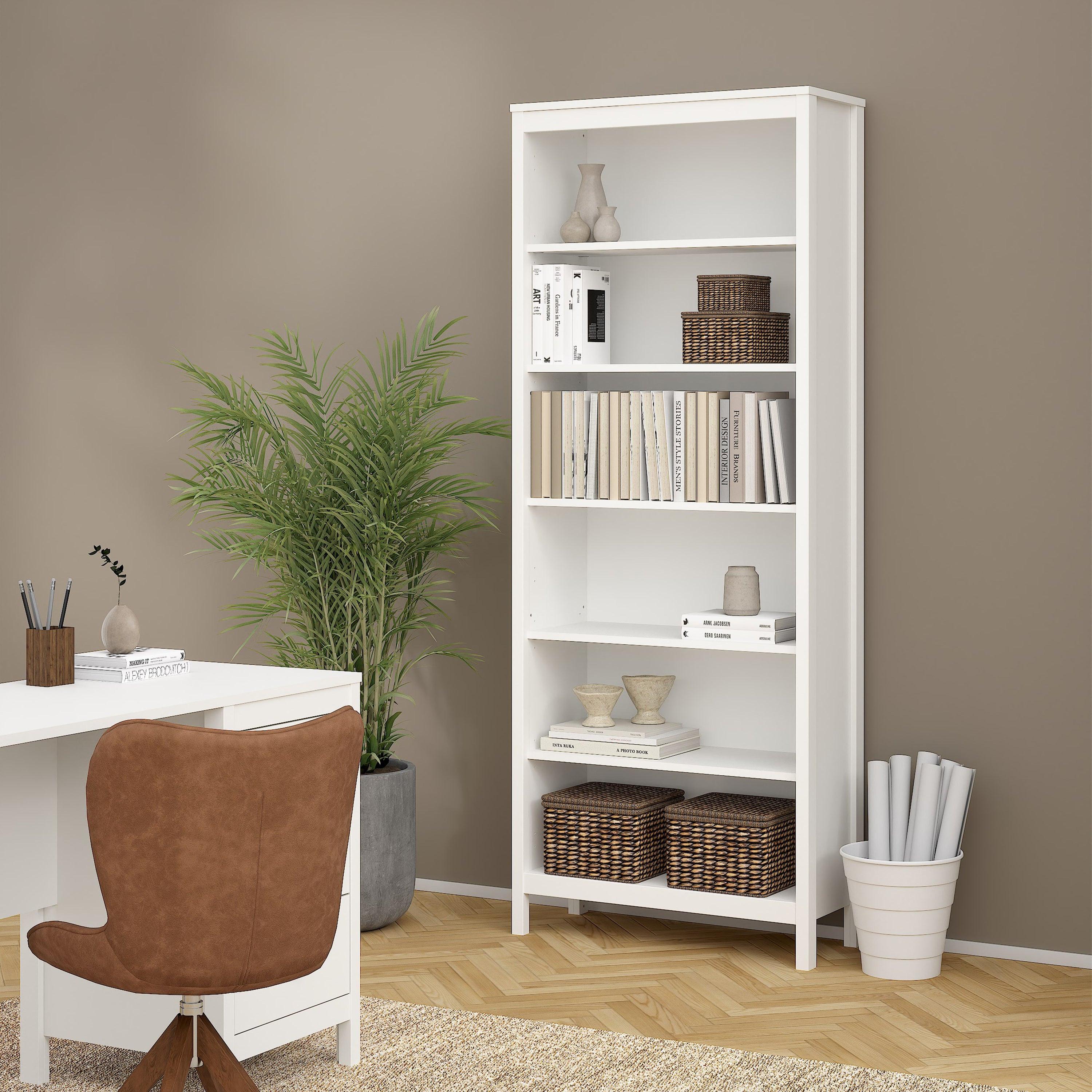 Madrid Bookcase in White - image 6