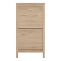Madrid Shoe Cabinet 2 Flap Doors in Jackson Hickory Oak - image 2