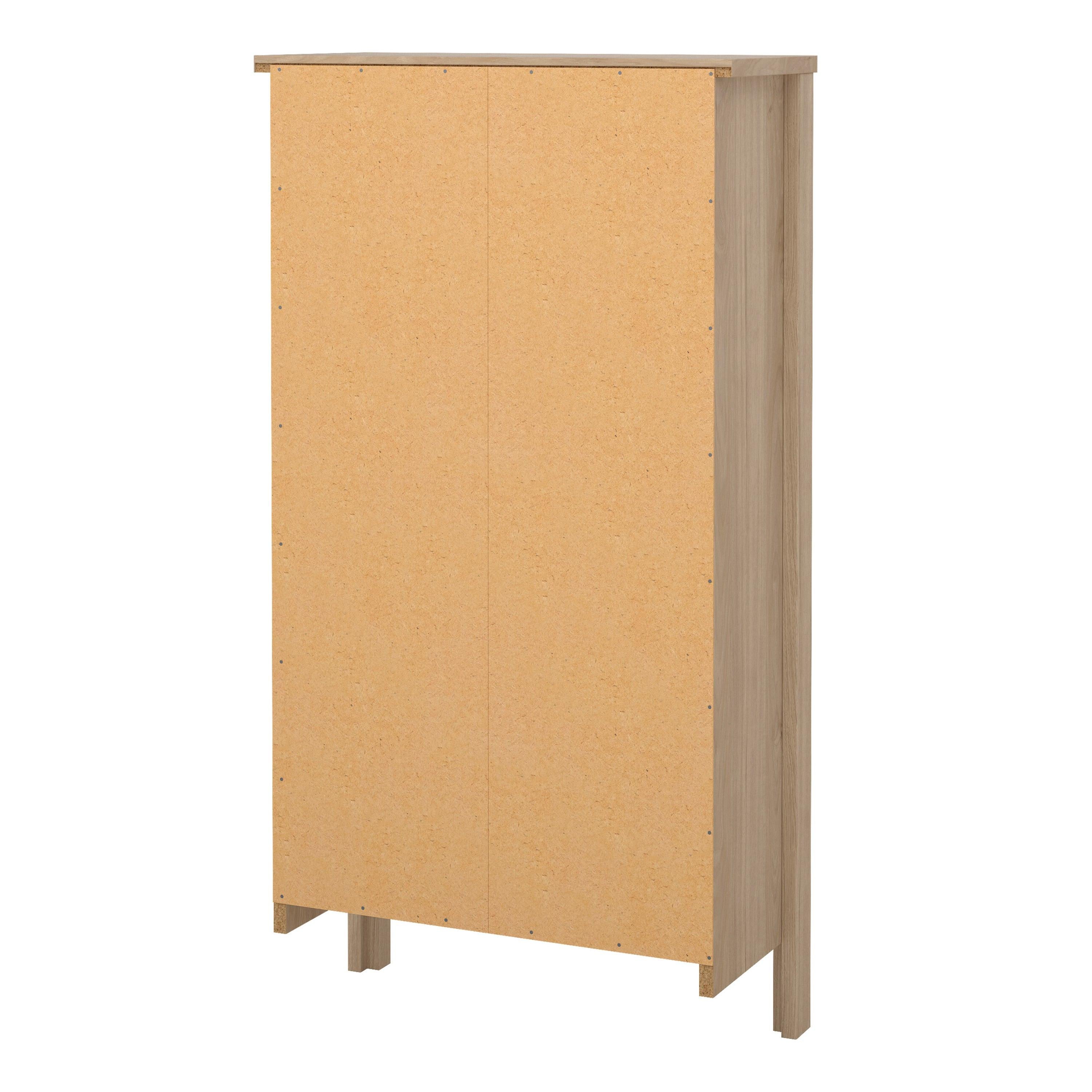 Madrid Shoe Cabinet 2 Flap Doors in Jackson Hickory Oak - image 4