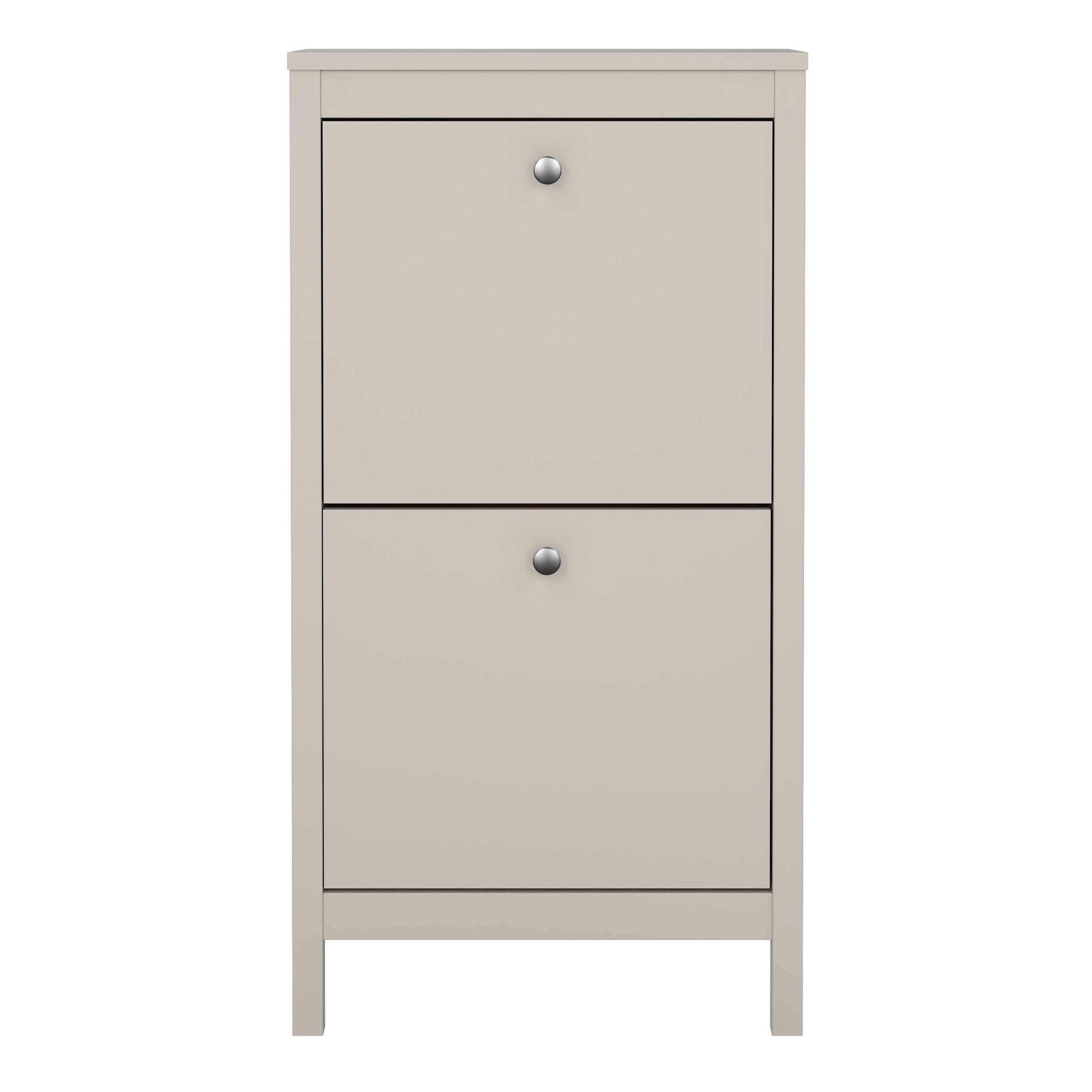 Madrid Shoe Cabinet 2 Flip Down Doors in Cashmere - image 2