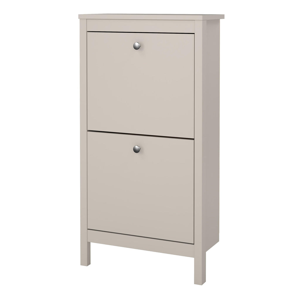 Madrid Shoe Cabinet 2 Flip Down Doors in Cashmere - image 3