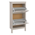 Madrid Shoe Cabinet 2 Flip Down Doors in Cashmere - image 5