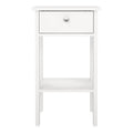Madrid Bedside Table with 1 Drawer in White - image 2
