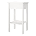 Madrid Bedside Table with 1 Drawer in White - image 5