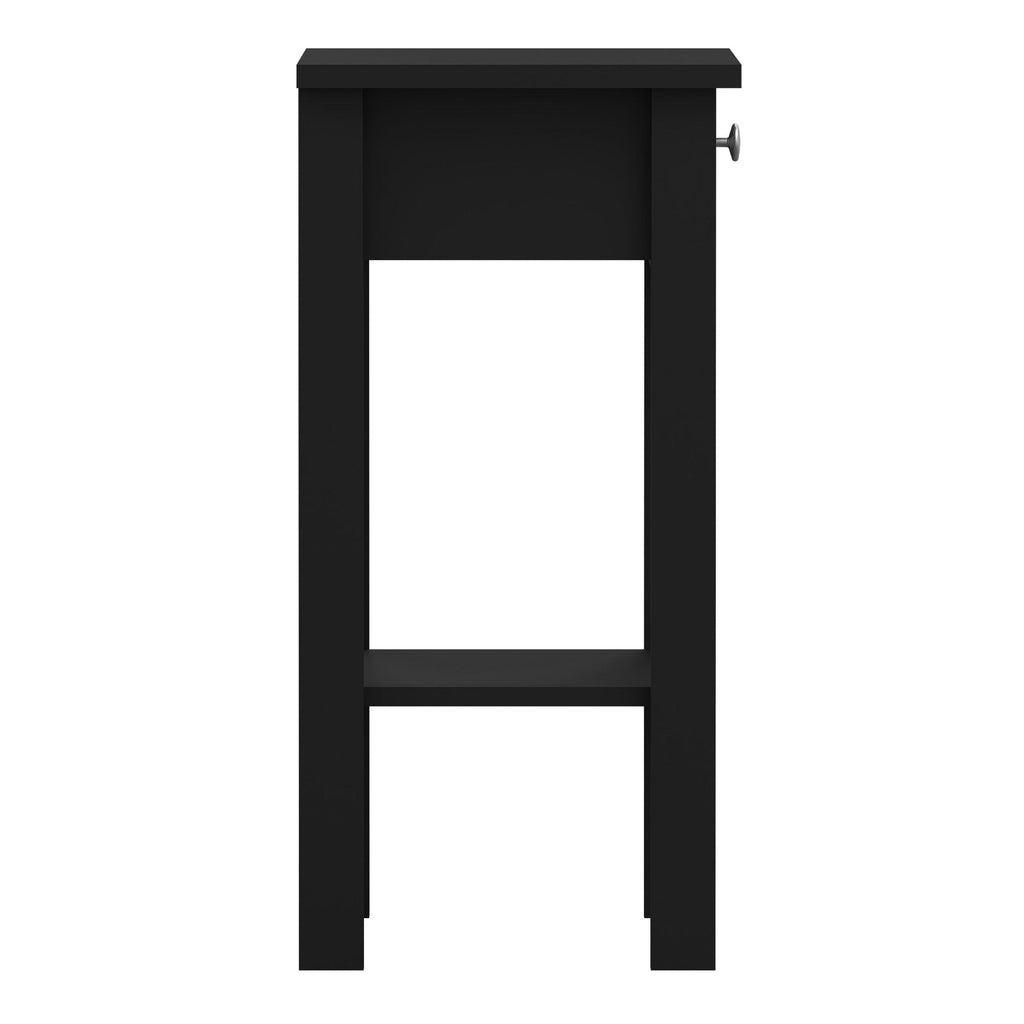 Madrid Bedside Table with 1 Drawer in Matt Black - image 4