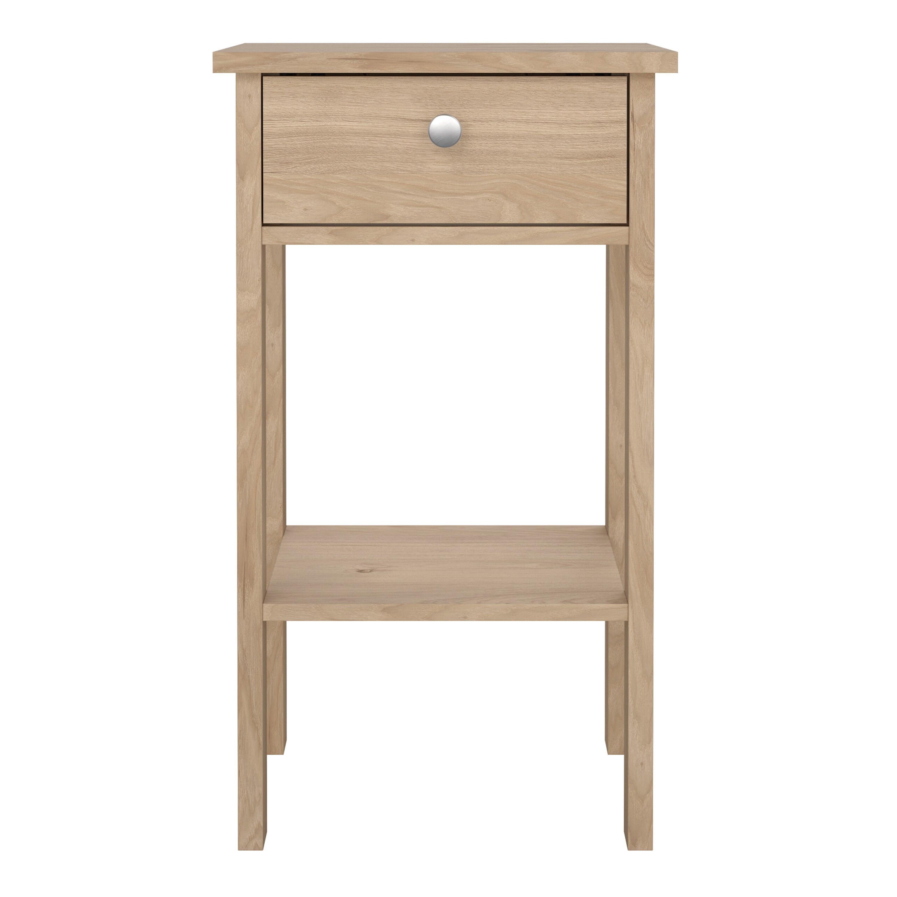 Madrid Bedside Table with 1 Drawers in Jackson Hickory Oak - image 2