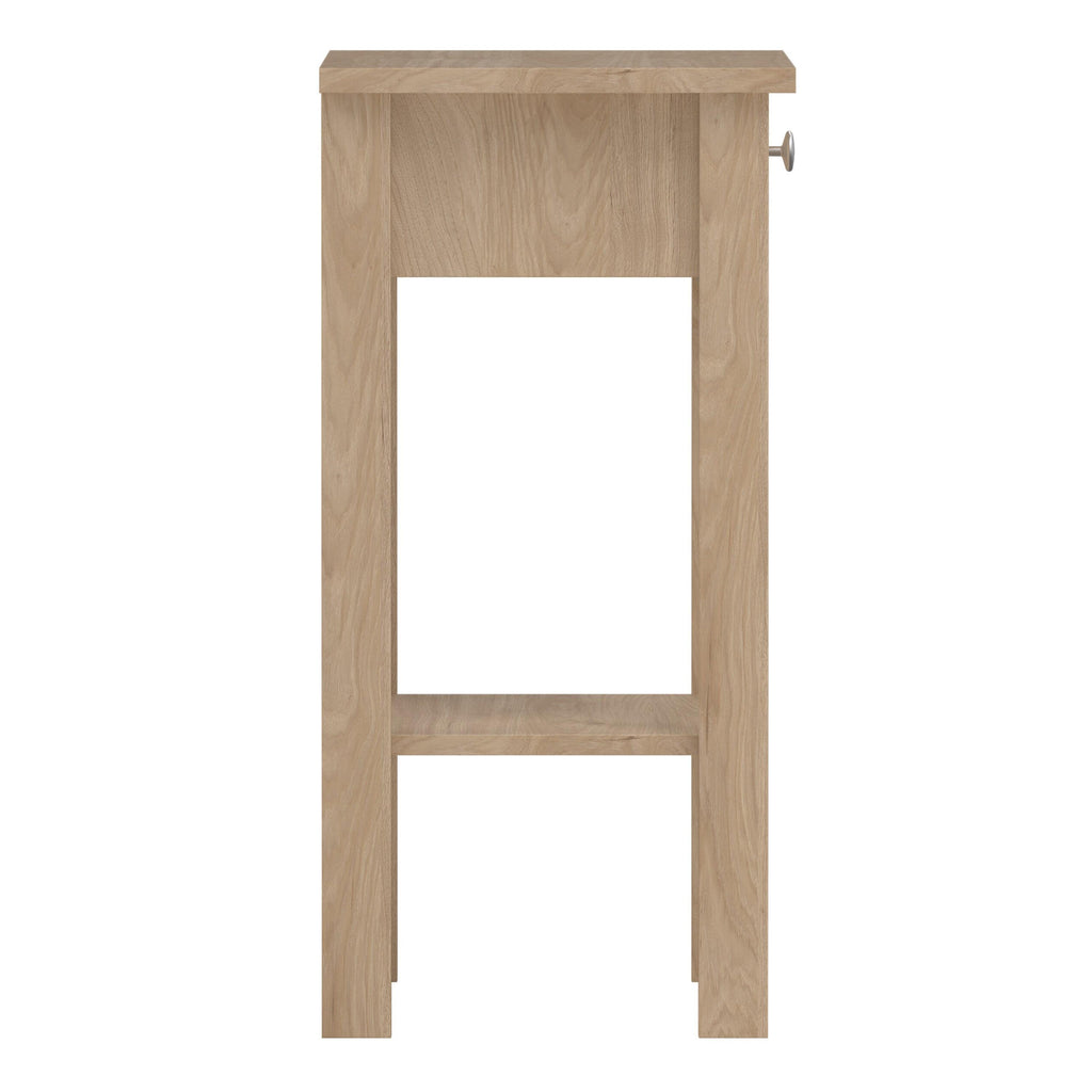 Madrid Bedside Table with 1 Drawers in Jackson Hickory Oak - image 4