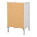 Madrid Bedside Table 3 Drawers in White - image 5