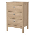 Madrid Bedside Table 3 Drawers in Jackson Hickory Oak - image 3