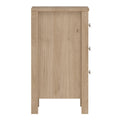 Madrid Bedside Table 3 Drawers in Jackson Hickory Oak - image 4