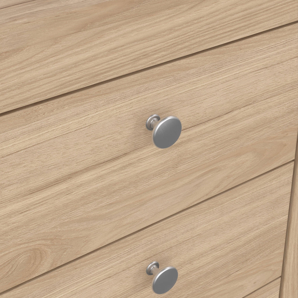 Madrid Bedside Table 3 Drawers in Jackson Hickory Oak - image 8