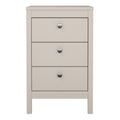 Madrid Bedside Table 3 Drawers in Cashmere - image 2