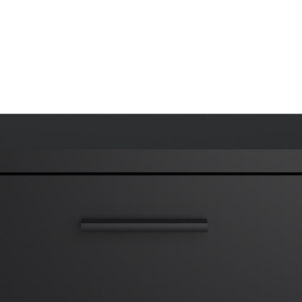 Media TV Unit with 2 Doors 1 Drawer 147cm Black - image 8