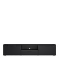 Media TV Unit with 2 Doors 1 Drawer 177cm Black - image 2