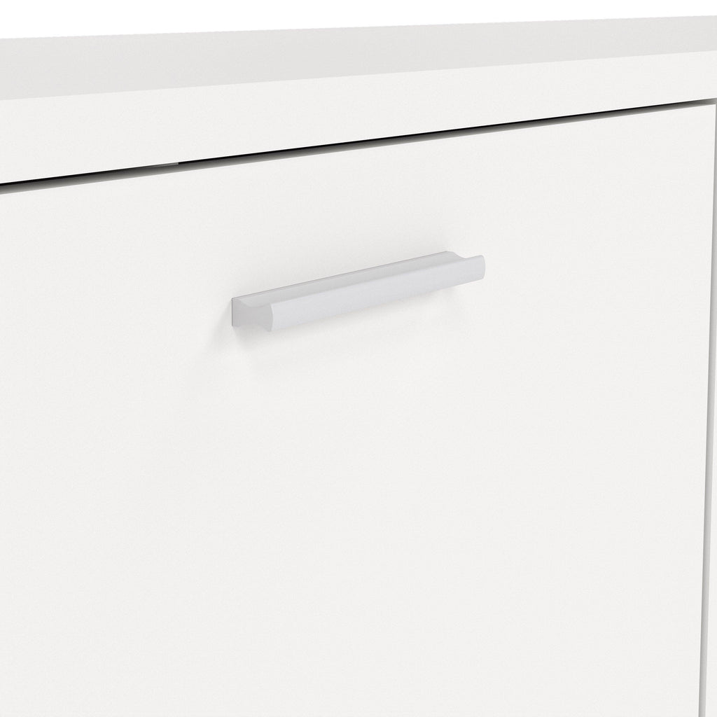 Media TV Unit with 2 Doors 1 Drawer in White - image 7