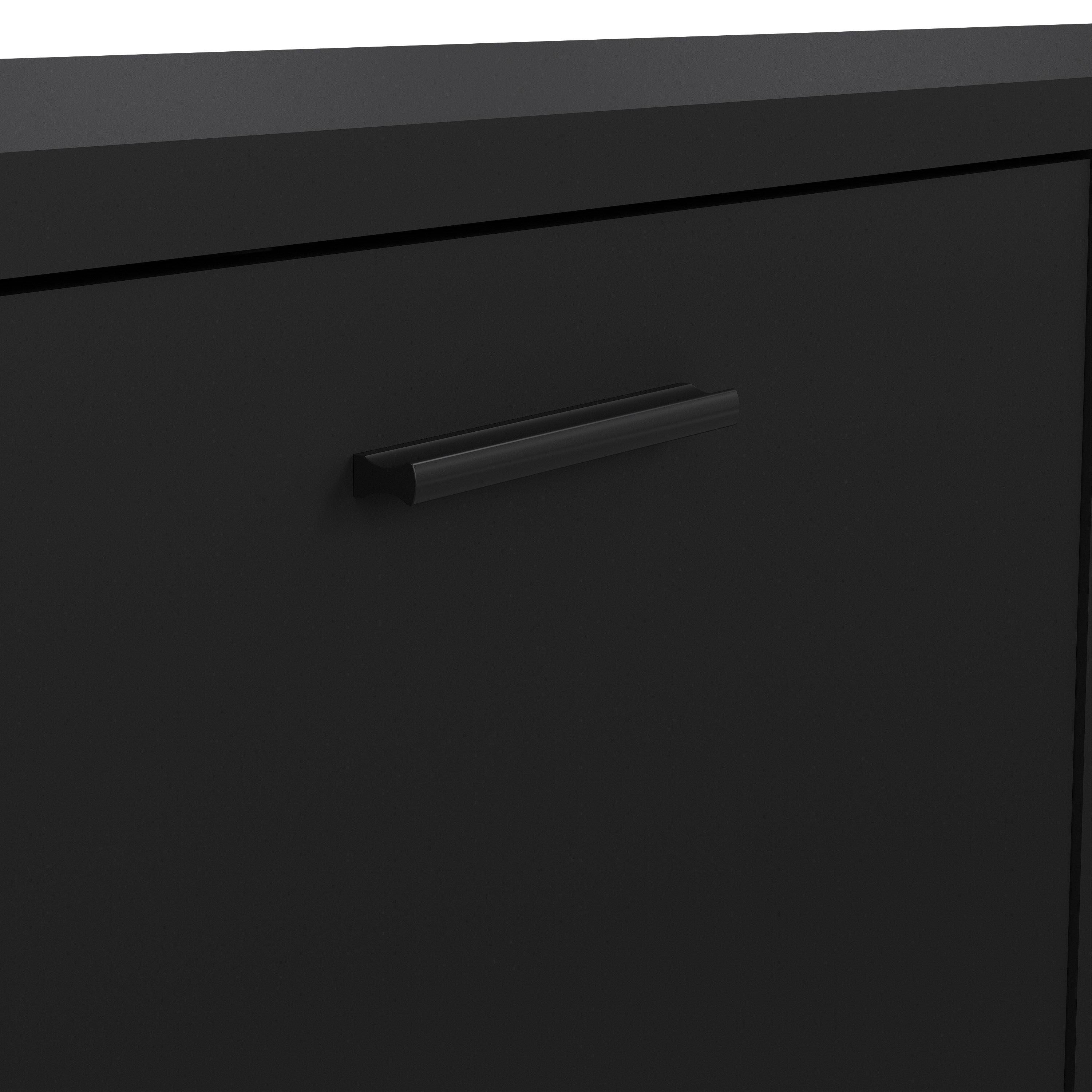 Media TV Unit with 2 Doors 1 Drawer in Black - image 7