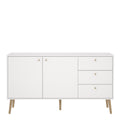 Cumbria Sideboard 2 Doors + 3 Drawers White - image 2