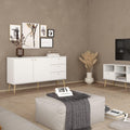 Cumbria Sideboard 2 Doors + 3 Drawers White - image 5