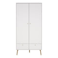 Cumbria Wardrobe with 2 Doors + 2 Drawers White - image 2