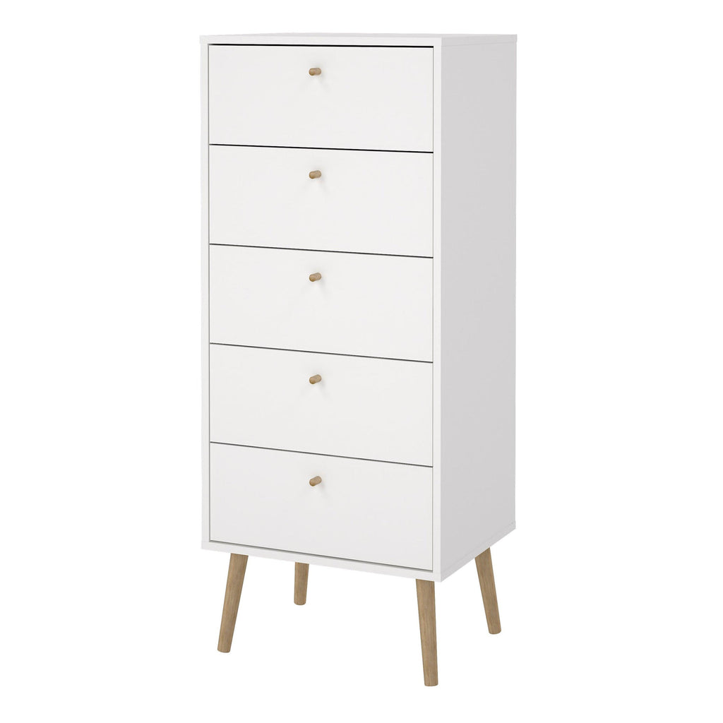 Cumbria Chest 5 Drawers White - image 3