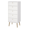 Cumbria Chest 5 Drawers White - image 3