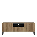 Kendall TV-Unit with 2 Doors + 1 Drawer Oak and Black - image 2