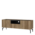 Kendall TV-Unit with 2 Doors + 1 Drawer Oak and Black - image 3